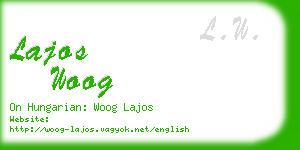 lajos woog business card